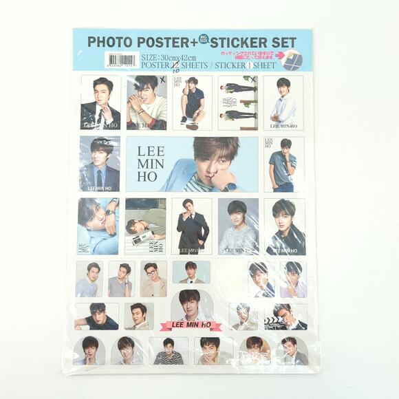 Lee Min Ho Photo Poster Sticker Set 20 Posters Premium Photo Book AS IS - Picture 11 of 15